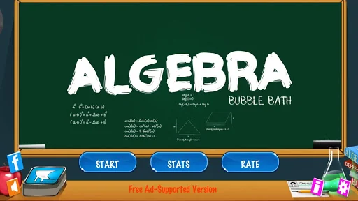 Learn Algebra Bubble Bath Game
