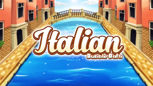 Learn Italian Bubble Bath Game