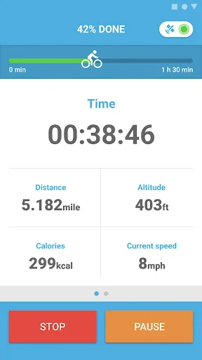 Bike Ride Tracker. Bicycle GPS screenshot 2