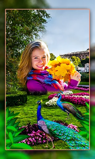 Peacock Photo Frames Garnish screenshot 3
