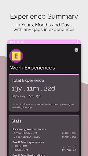 Work Experiences Manager