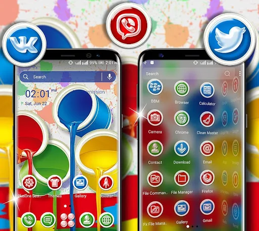 Paint Bucket Launcher Theme screenshot 3