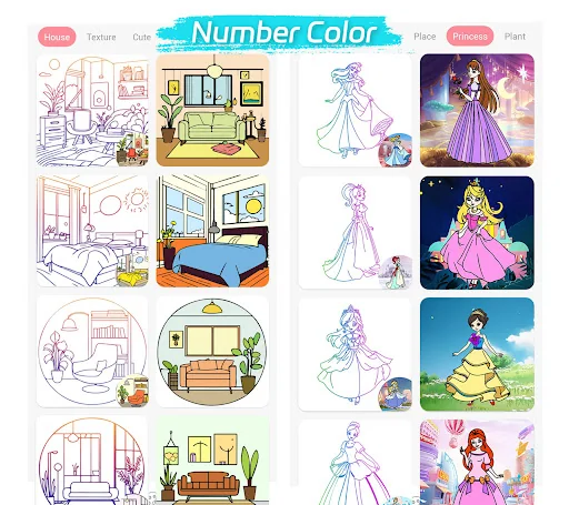 Paint Color - Color by Number