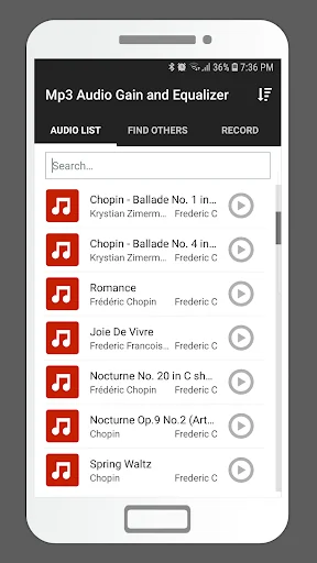 MP3 Audio Gain and Equalizer screenshot 1