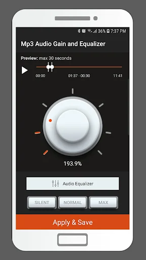 MP3 Audio Gain and Equalizer screenshot 2