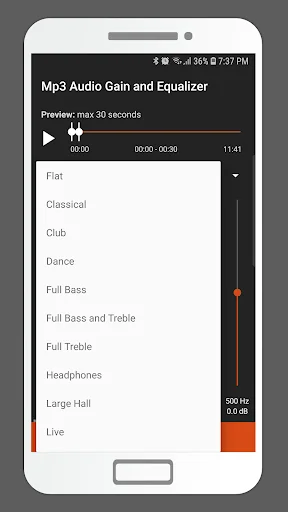 MP3 Audio Gain and Equalizer screenshot 4