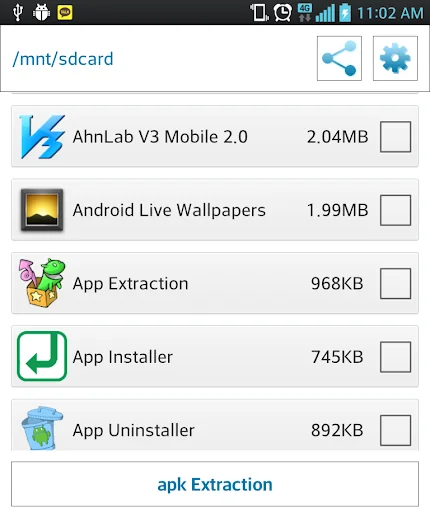 App extraction