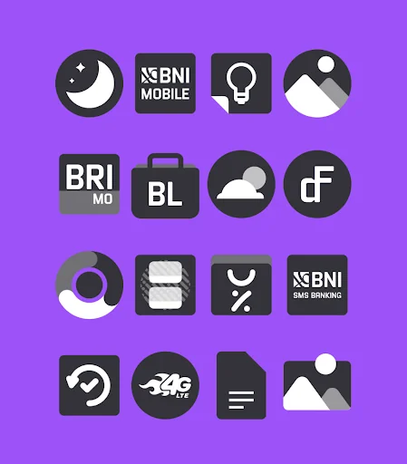 Black and White - Icon Pack