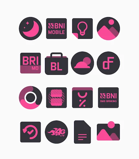 Strawberry - Pink Icon Pack
