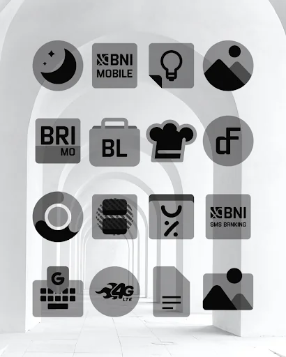 Transparent Black - Icon Pack