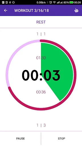 Tabata timer with music screenshot 4