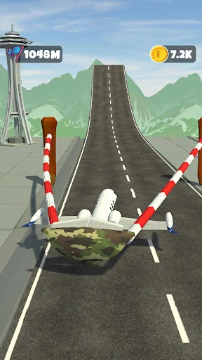 Sling Plane 3D - Sky Crash Jet screenshot 2