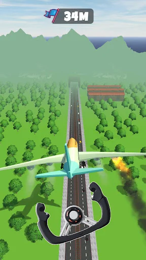 Sling Plane 3D - Sky Crash Jet screenshot 4