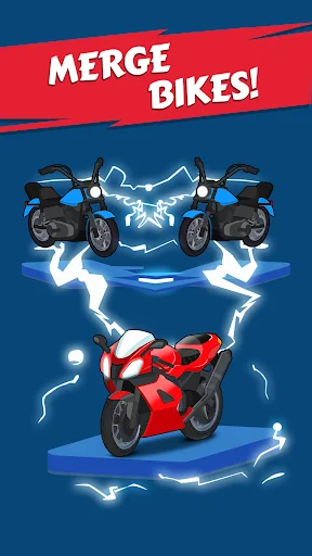 Merge Bike game Idle Tycoon