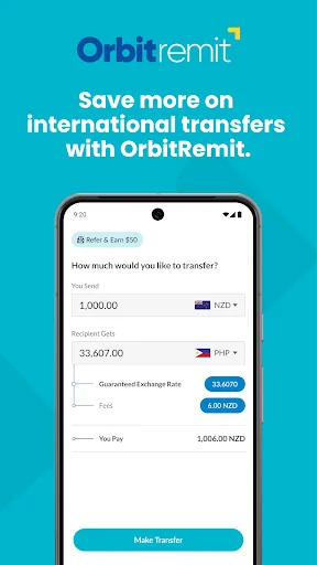 OrbitRemit Money Transfer screenshot 1