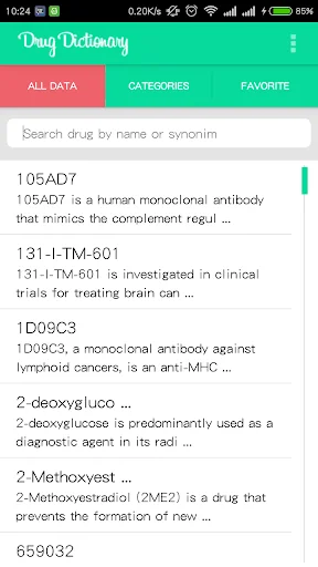 Medical Drug Dictionary