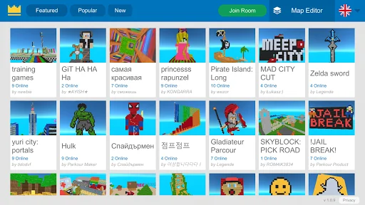 Parkour Craft:Online PvP Games screenshot 2
