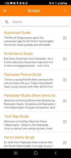 Parrot Teleprompter screenshot 2