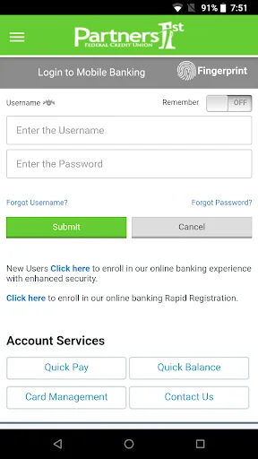 Partners 1st FCU Mobile