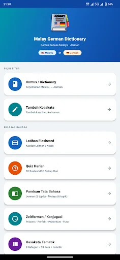Malay German Dictionary