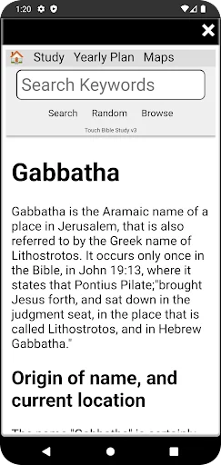 Touch Bible (KJV + Strong's) screenshot 3