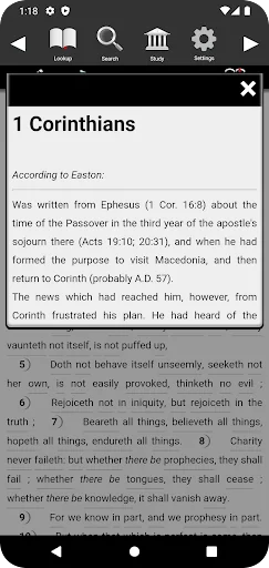 Touch Bible (KJV + Strong's) screenshot 4
