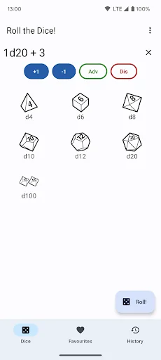 Roll the Dice! RPG Dice Roller