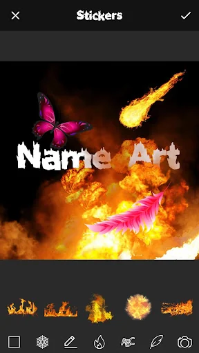 Fire Effect Name Art Maker screenshot 2