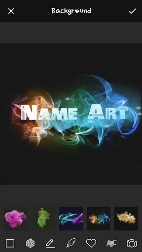 Smoke Effect Art Name & Filter