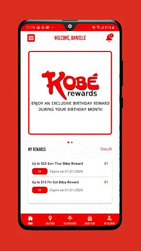 Kobe Rewards screenshot 2