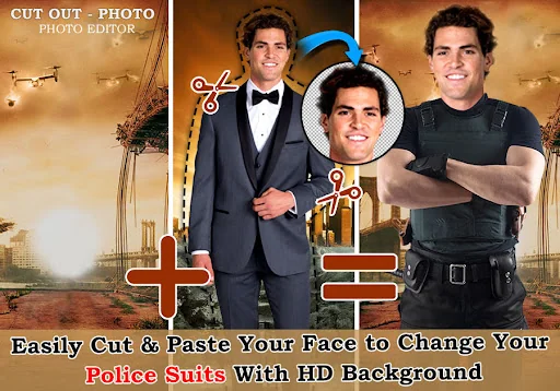 Police Dual Suit Photo Editor