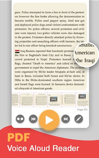 Pdf Voice Reader screenshot 1
