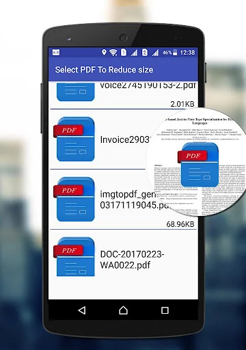 Compress PDF Files size screenshot 1