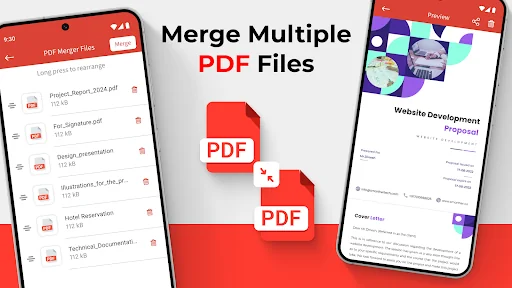 Merge Multiple PDF Files screenshot 1