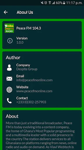 Peace FM 104.3 screenshot 3