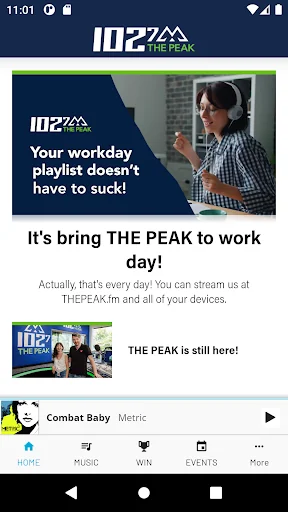 102.7 THE PEAK screenshot 1