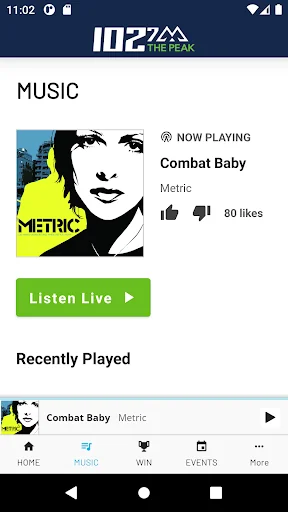 102.7 THE PEAK screenshot 2