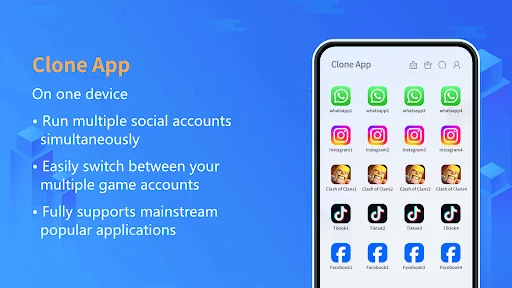 Clone App-Parallel Dual Space