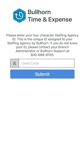 Bullhorn Time & Expense Mobile screenshot 1