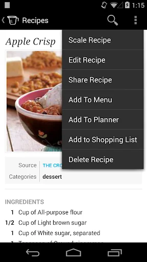 Recipe, Menu & Cooking Planner screenshot 3