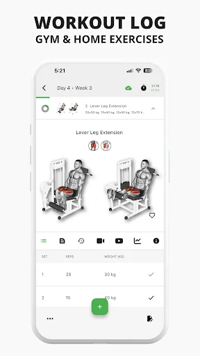 Fitwill Gym & Home Workout Log