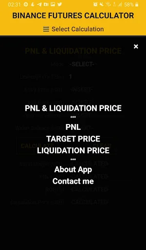 Calculator Binance Futures screenshot 2
