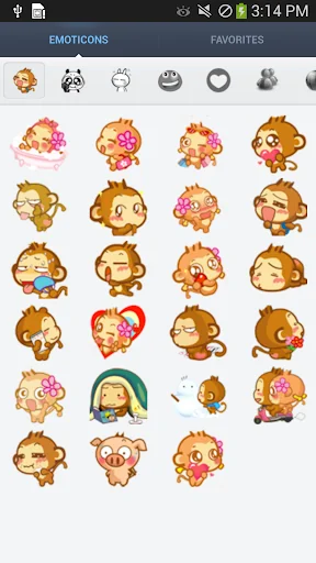 Cute Emoticons Sticker screenshot 1