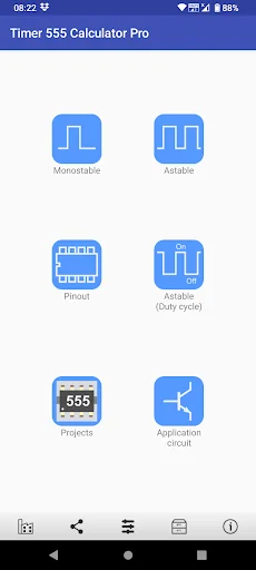 Timer IC 555 Calculator screenshot 1