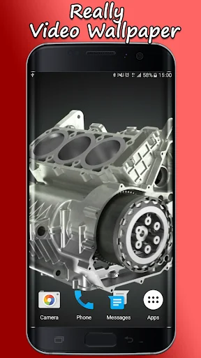 Motorcycle Engine V6 3D LWP