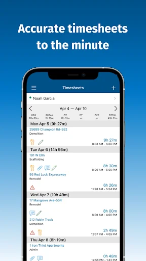 ClockShark - Mobile Time Clock screenshot 2