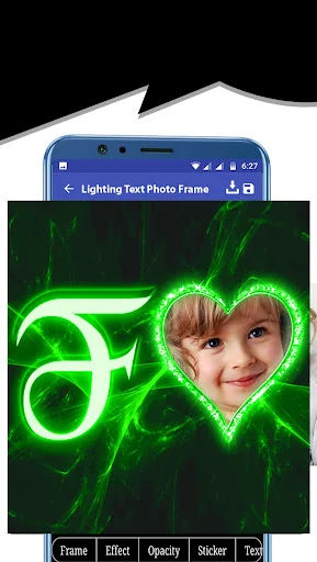 Lighting Text Photo Frame