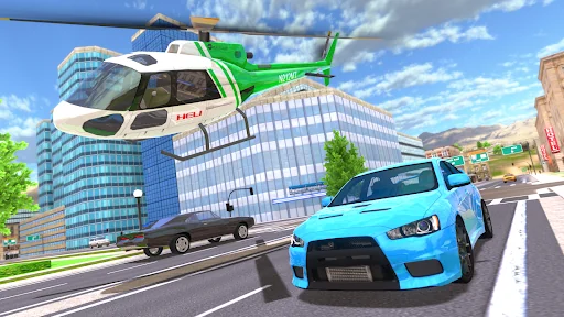 Helicopter Flying Car Driving screenshot 2