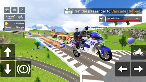 Flying Motorbike Simulator screenshot 4