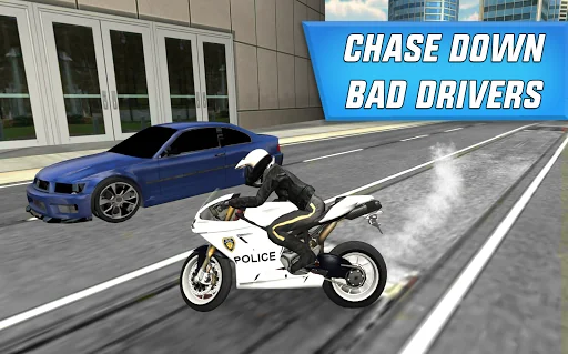 Police Bike City Driving